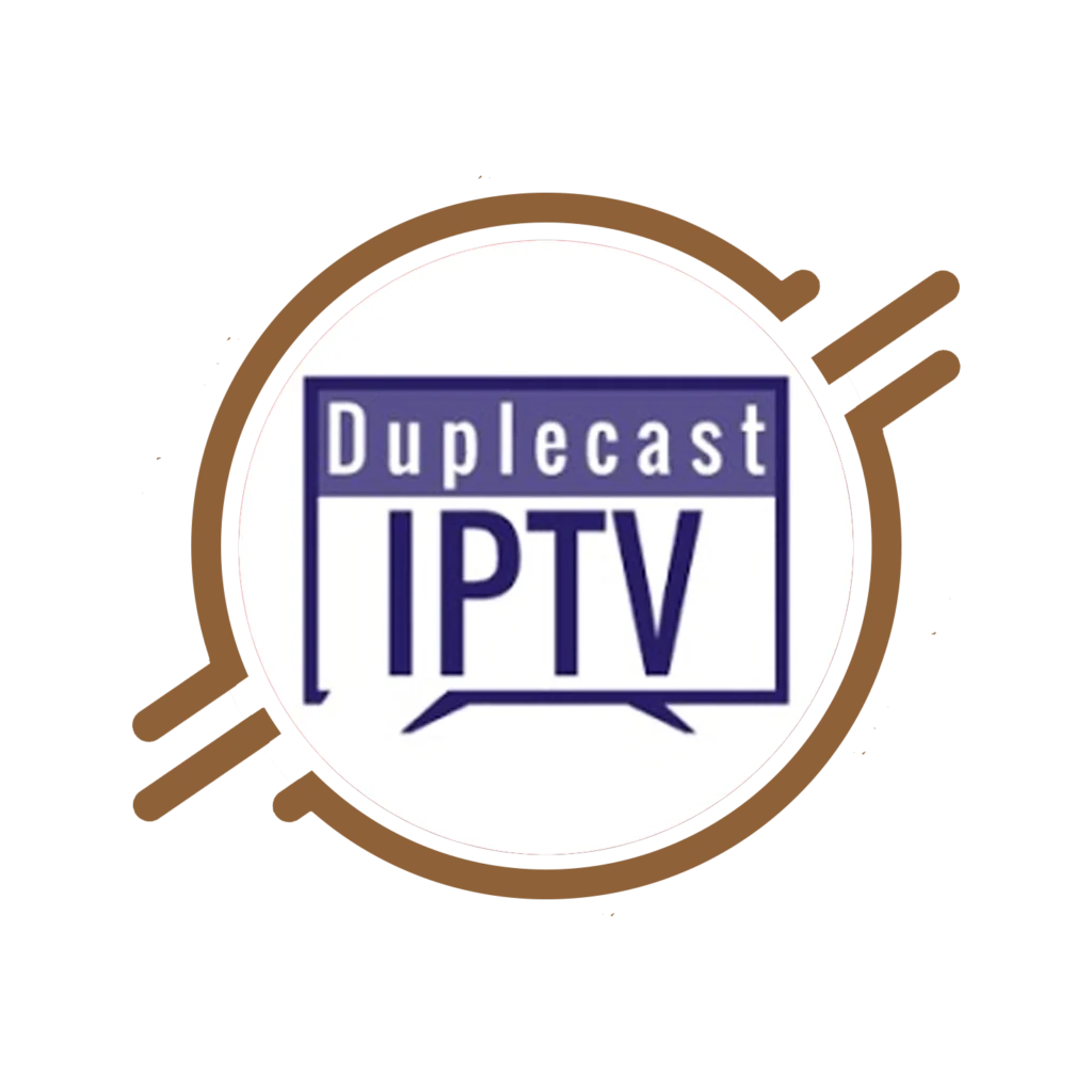 DupleCast IPTV app showing live TV and VOD content on a smart TV or Android device