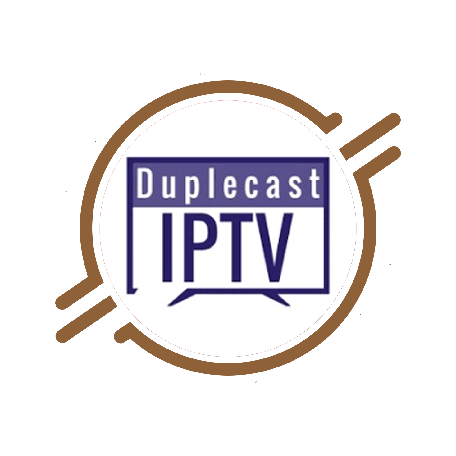 DupleCast IPTV app showing live TV and VOD content on a smart TV or Android device
