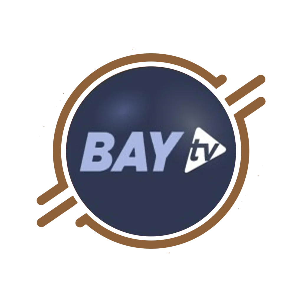 Bay TV IPTV app displaying live TV channels and on-demand content on a smart device screen