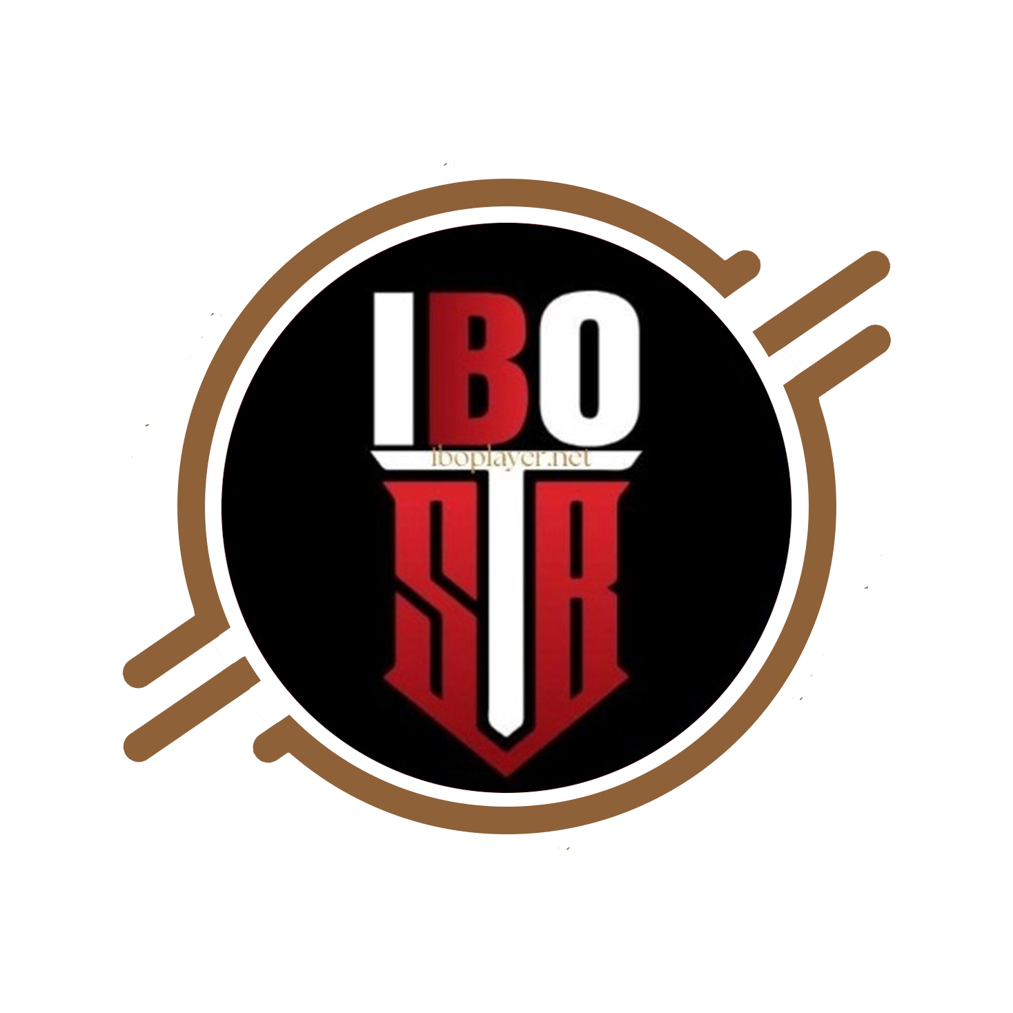 iBOSTB Player IPTV interface displaying live channels and video on demand on a smart TV screen