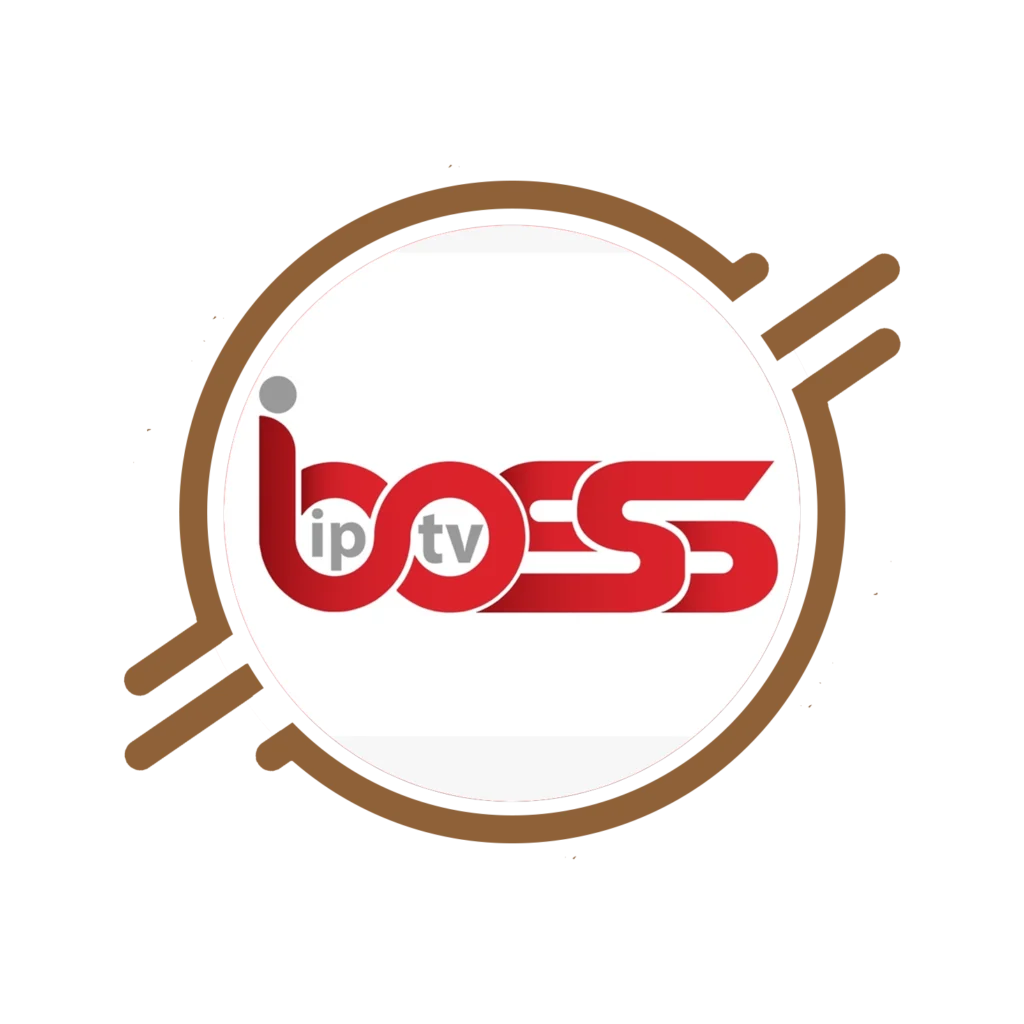 iBoss Player IPTV application showing live channels and video on demand on a smart TV interface