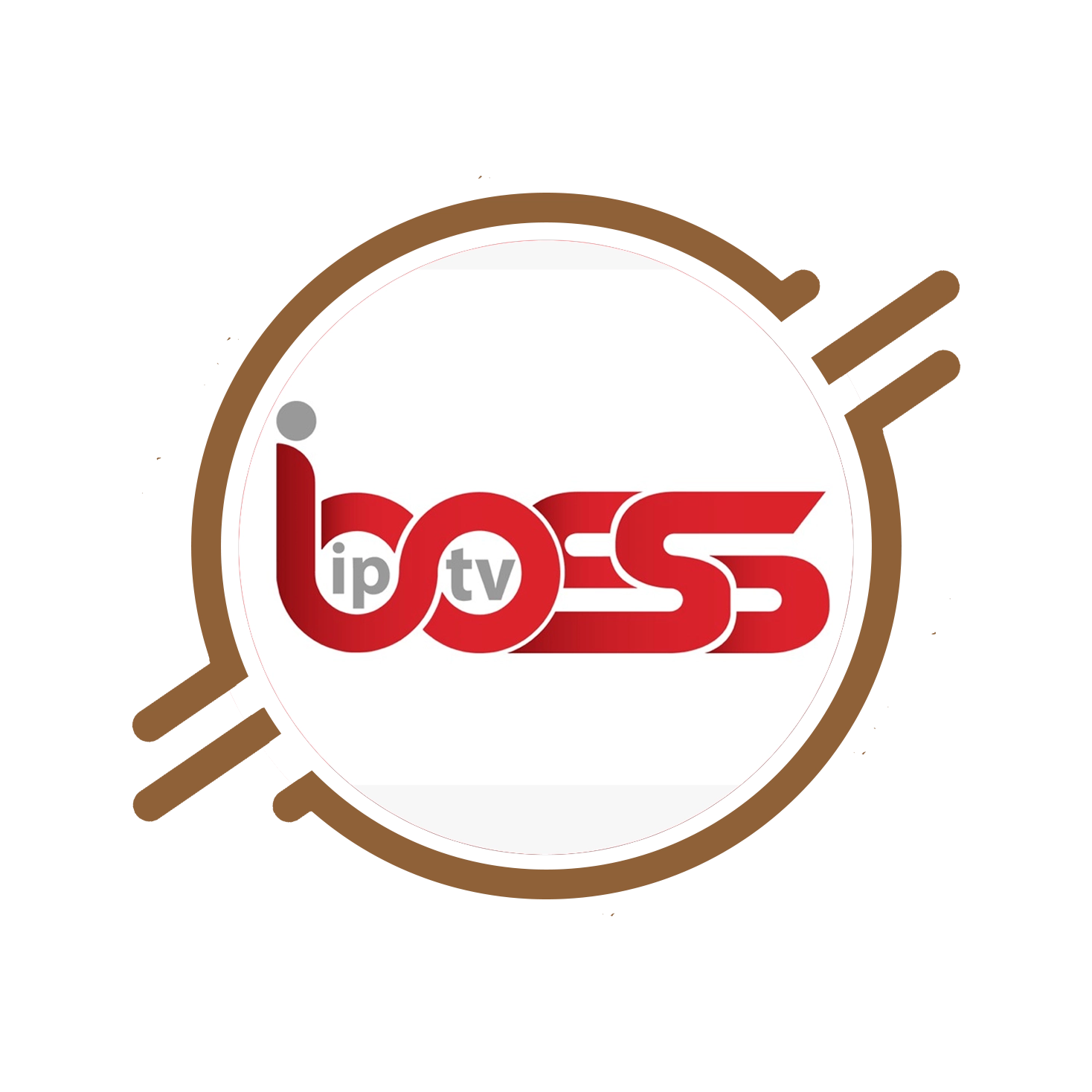 iBoss Player IPTV application showing live channels and video on demand on a smart TV interface