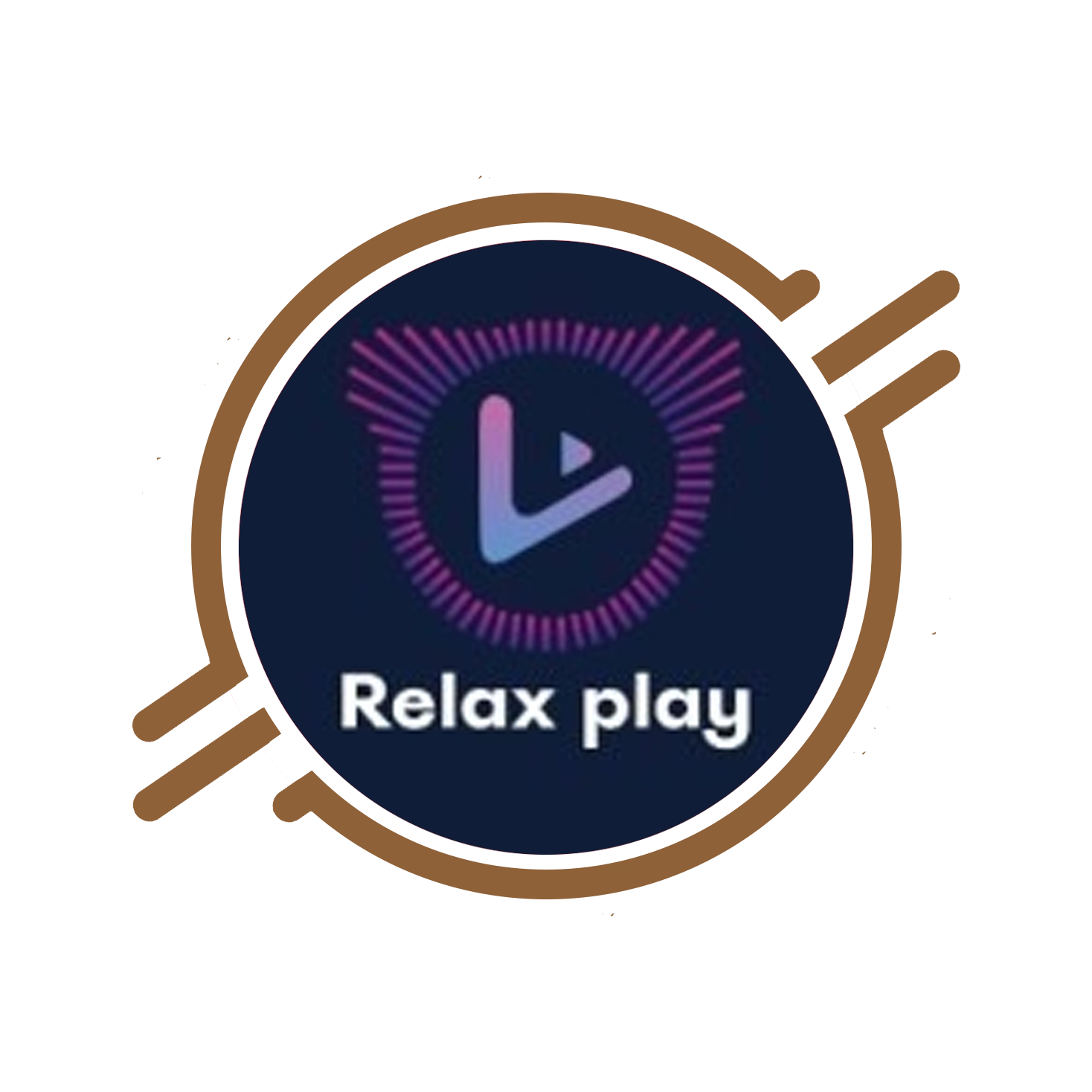 Relax Play IPTV application displaying live TV channels and video on demand on a smart device screen