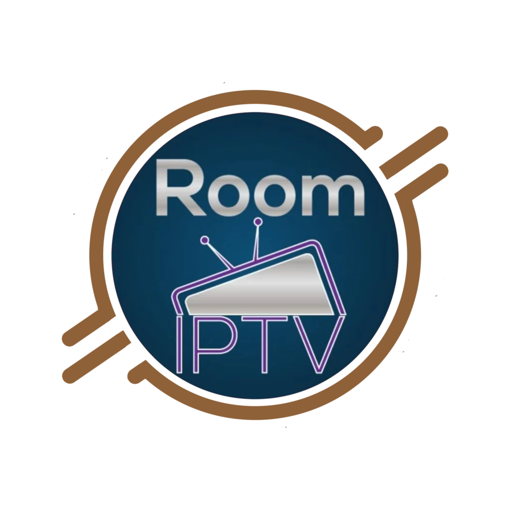 Room IPTV application displaying live TV channels and on-demand content on a smart device screen