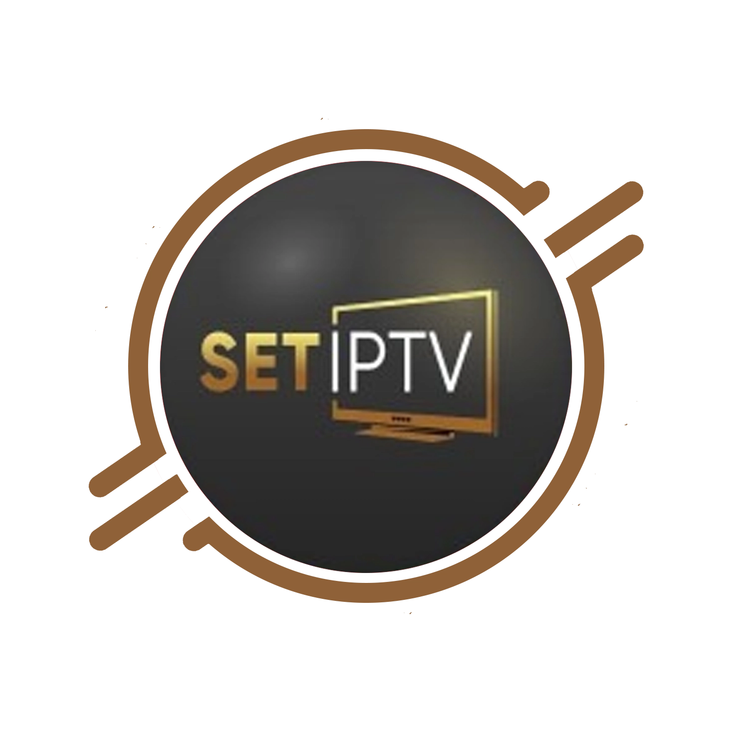 Set IPTV application displaying live TV channels and video on demand on a smart TV screen